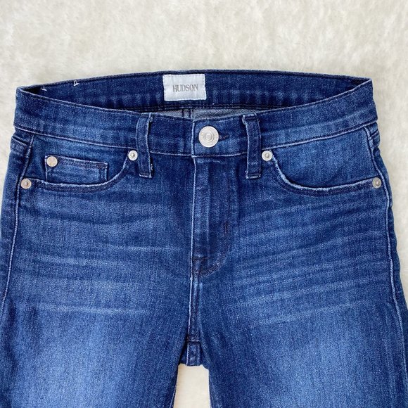 Hudson Jeans Crop Krista Super Skinny Dark Wash Size 27 - Picture 7 of 9